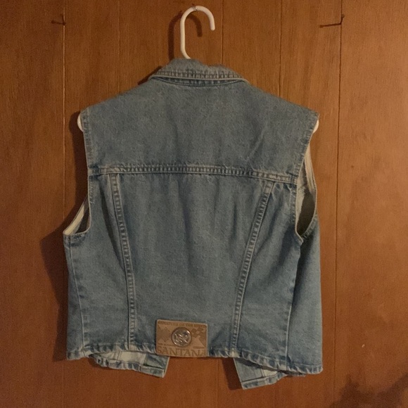Vintage Parasuco for Santana cropped denim vest Medium - Picture 2 of 10
